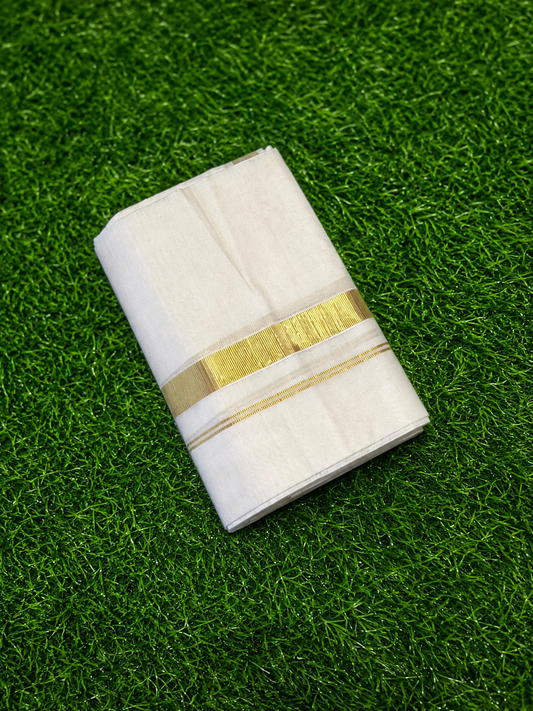 Kerala Cotton Off White Color Set Mundu -VS495