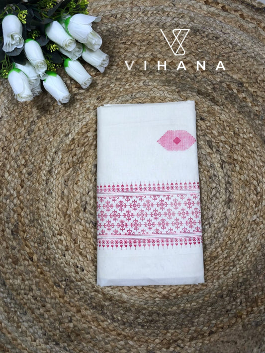 Kerala Cotton Set Saree - VS441