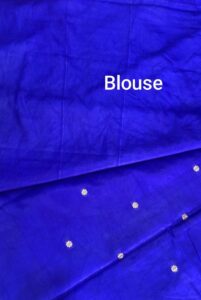 Blue Banarasi Raw Mango Silk Saree