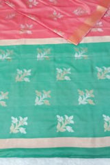 Dusty Red Banarasi Katan Silk