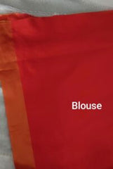 Orange Banarasi Katan Silk Saree